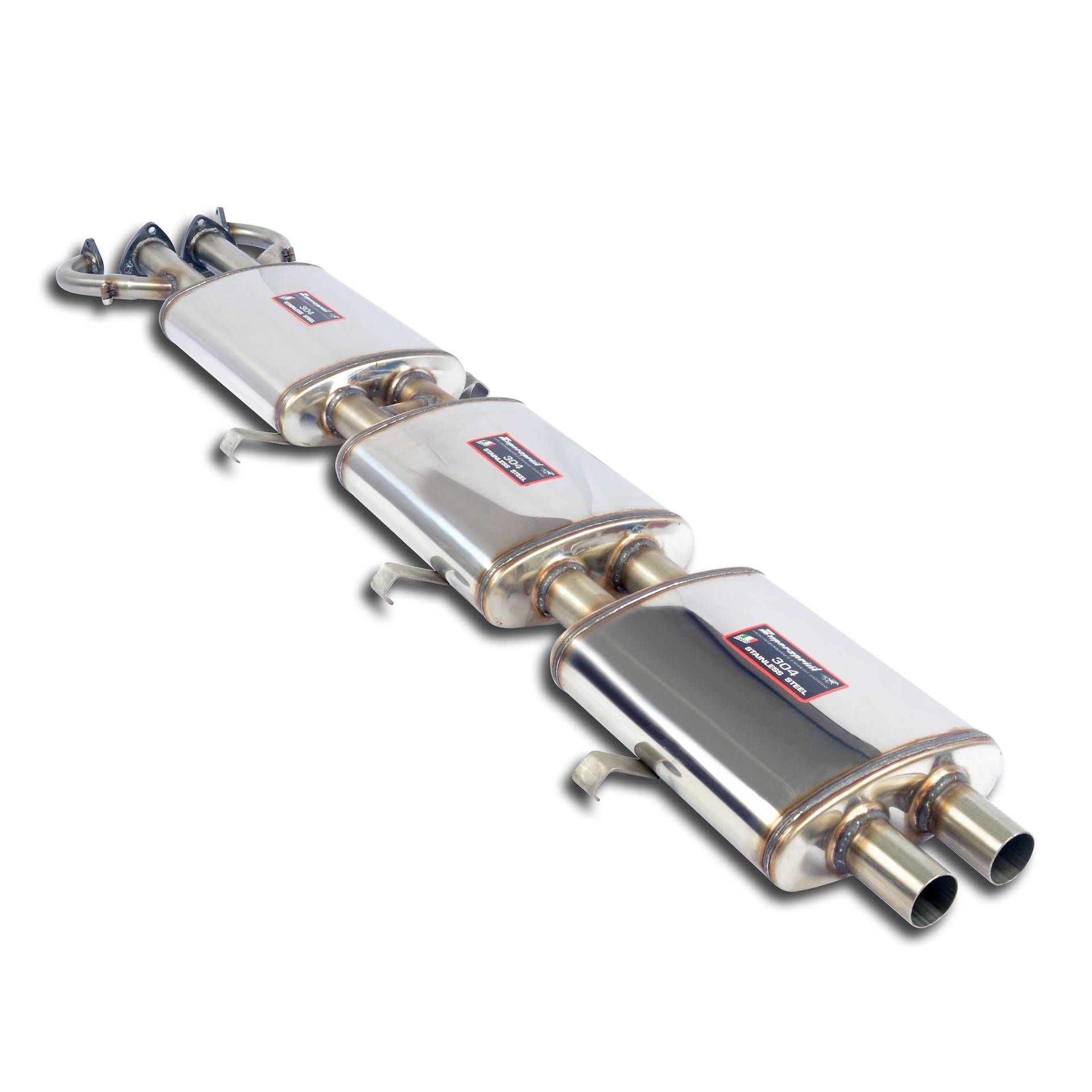 Scarico anteriore + centrale destro (3 Silenziatori) Disponibile su richiesta